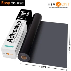 Cricut-kompatible HTVront 9 Meter Glänzende Permanentklebende Vinylrolle für Cricut Maker, Cricut Explore und Cricut Joy, Cricut-Handwerk, Cutter, DIY-Tassen, Glas, Handyhüllen, Dekor-Aufkleber