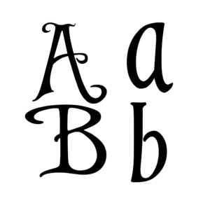 Cricut-kompatibel: Meerjungfrau-Monogramm-Set Alle Buchstaben enthalten – Variante 2