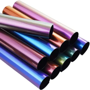 Cricut-kompatibel: 10 Meter Farbwechsel-Chamäleon Flexfolie – 10 Rollen à 30 cm x 100 cm – Chamäleon HTV